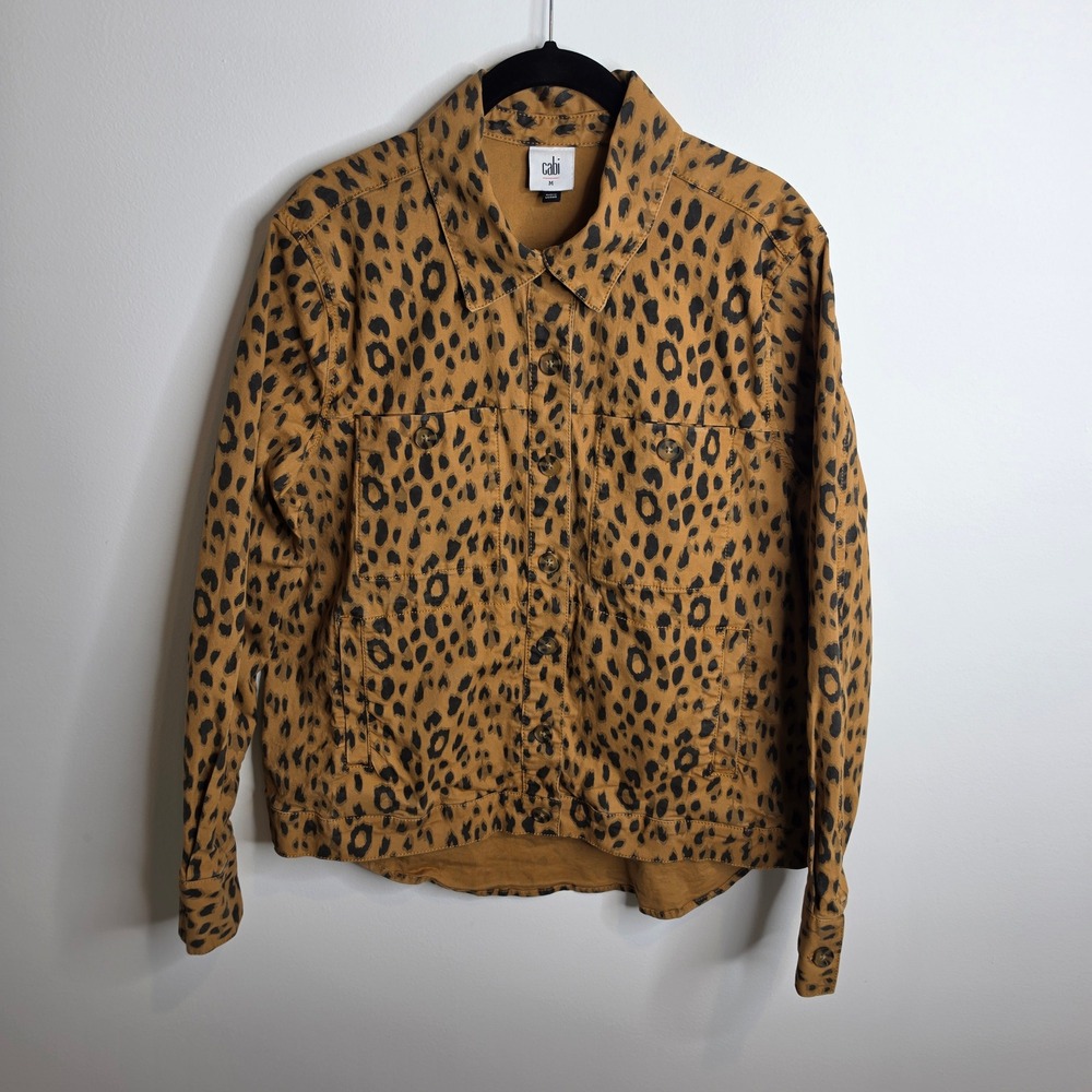 Cabi Jacket Women Medium Leopard Print